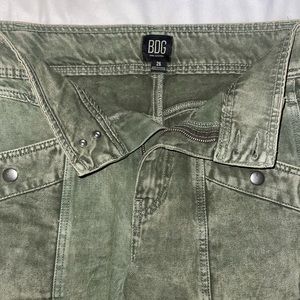 BDG Army Green Straight Cargo Pants